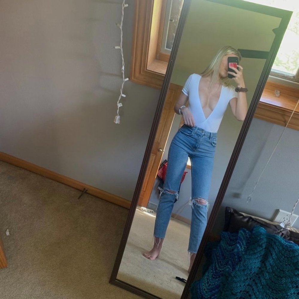 Forever 21 White Bodysuit